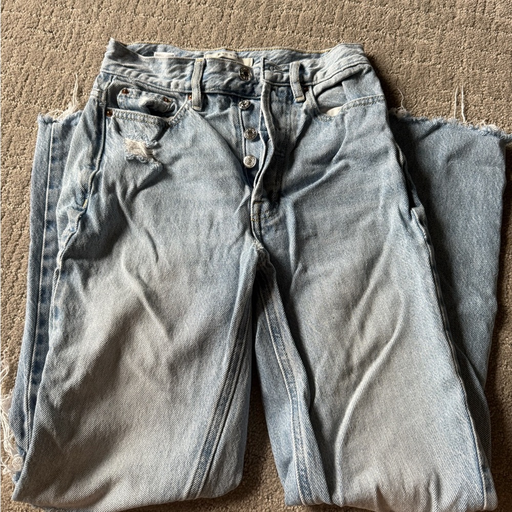 PacSun Light Blue Distressed Boyfriend Jeans